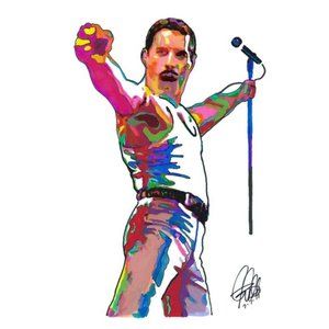 Freddie Mercury Queen Rock Music Poster Print Wall Art 18x24